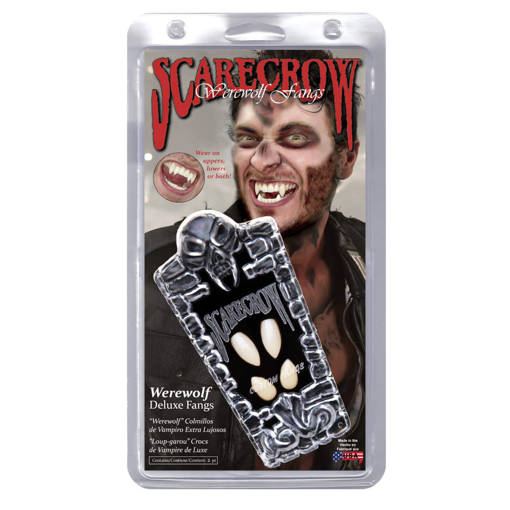 Scarecrow - Werewolf Deluxe Vampiertanden - Wit